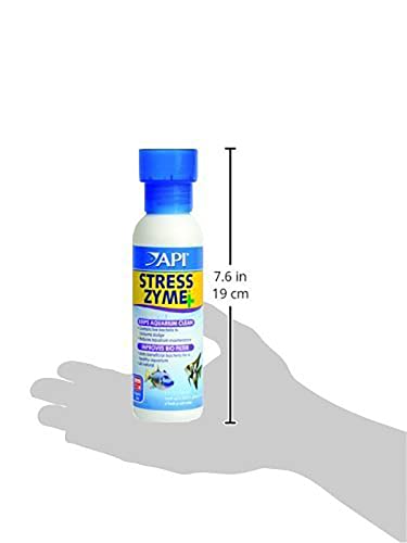 Image of API STRESS ZYME Bacterial cleaner, Freshwater and Saltwater Aquarium Water Cleaning Solution, 8 oz