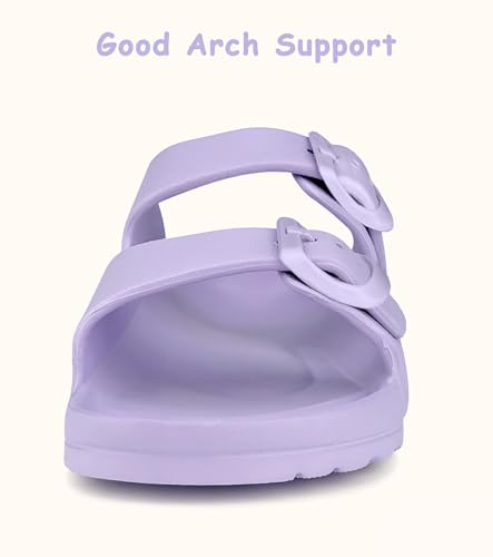 Image of Kids Slide Sandals Boys Girls Buckle Adjustable EVA Slipper Sandals
