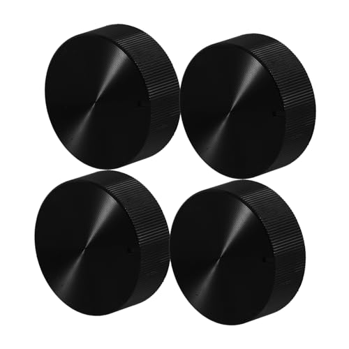 HOODANCOS 4 Piezas Perillas Temporizadoras Negras para Horno Freidora de Aire y Olla Presión Accesorio Giratorio de Repuesto para Control de Cocina Fácil de Usar para Principiantes