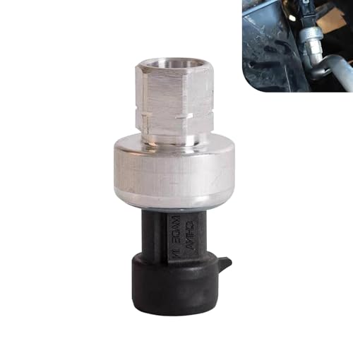Dogary Car A/C Pressure Switch Sensor, Real-time Monitoring HVAC Pressure Transducer, Replacement OEM# 22634172 22678731 13587668 13502759, Compatible with Buick Chevy GMC Opel Saab (Silver)
