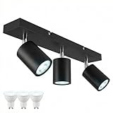 【MATÉRIAUX ROBUSTES】 Construction entièrement métallique en noir mat. Durable, résistant à la poussière et facile à nettoyer. Un luminaire conçu pour durer et maintenir son esthétique dans le temps.