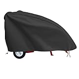 Aaaspark Waterproof Heavy-Duty Log Splitter Cover-(83'x45' x39') Weather-Resistant Storage Cover,Black