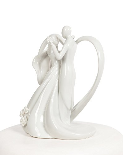 Wedding Collectibles 70408 Stylized Dancing Heart Wedding Cake Topper thumb #4