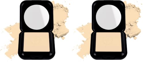 Image of Colors Queen Fit for U Matte Compact Powder with SPF | 2 in 1 Oil Free Compact, UV Protection, Pore Minimizing, Blends Effortlessly | Face Compact for Women (02 - Warm Beige, 18g) (Pack of 2)