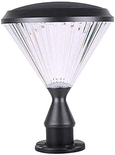 Borne LED étanche haute luminosité avec abat-jour PC résistant pour pilier de jardin