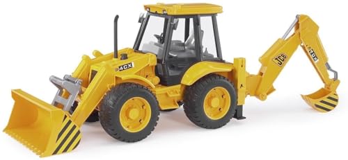 Preisvergleich Produktbild bruder 02428 - JCB 4CX Baggerlader - 1:16 Frontschaufel, Heckbagger, Baustelle, Baufahrzeug, Baumaschine, Spielzeug, Radlader
