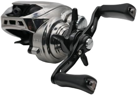QUORELYNX DC Electronic Brake Baitcaster Reel, Finesse Baitcaster Lightest, Integrated Magnet System, Ultralight 5.0oz, Max Drag 13.2LB, 7.2:1 Gear Ratio, Freshwater & Saltwater Fishing (Left Hand)