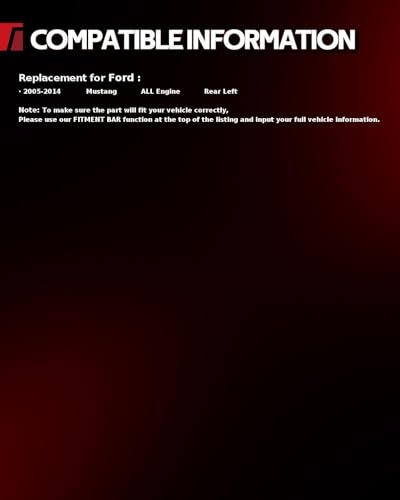 Image of Torchbeam Rear Brake Caliper Left for Ford 2005-2014 Mustang, Rear Left Caliper Replace # 18B4926