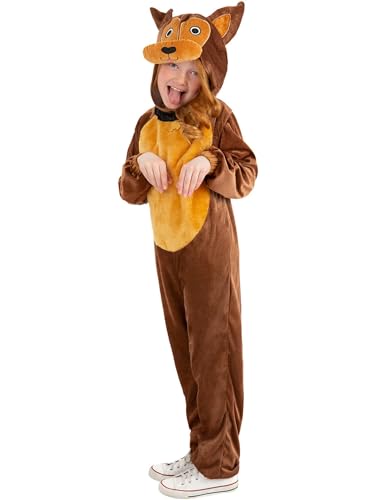 Smiffys Dog Costume, Brown
