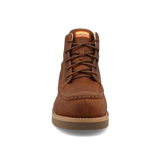 Twisted X Men's 6" Work Boot, Moc Toe Nano Toe4