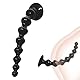 Buttplug extrem lange mit 8 Analhaken,Analplug für Frauen Männer,Plugs Sexspielzeug für Paare extrem sex,Analspielzeuge Anal Kette Sex Spielzeug für die Frau Männer extrem (Schwarz - Small)