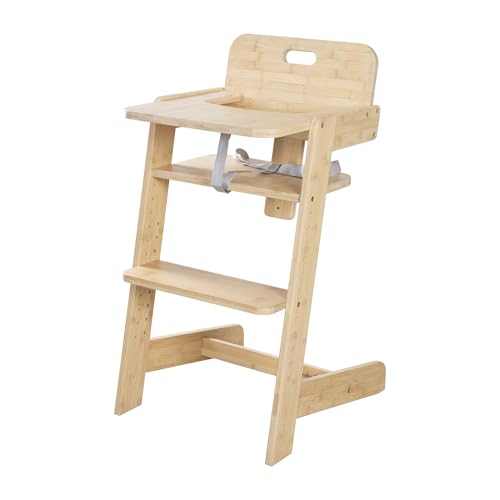 roba Babyhochstuhl Nature Up - Hochstuhl aus FSC-zertifiziertem Bambus Holz...