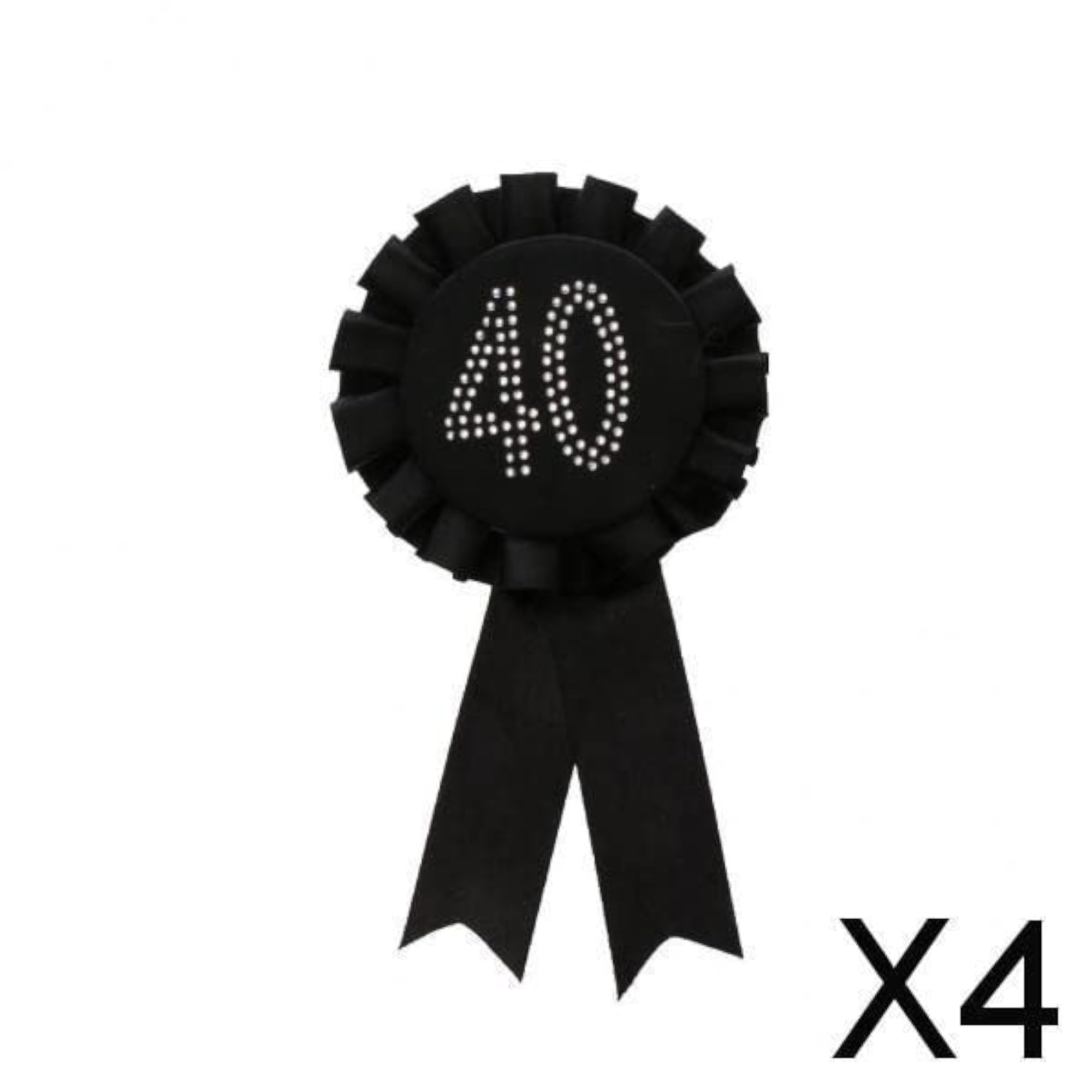 Glitter Award Ribbon Rosette Badge Brooch for Parties