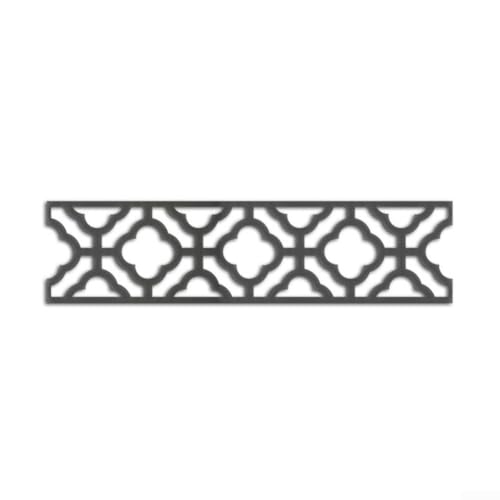 Valixirant Adhesivo decorativo de vinilo acrílico 3D geométrico para pared con líneas de zócalo de fondo de TV, 30 cm x 7,5 cm x 1 milímetros, decoración del hogar (negro)