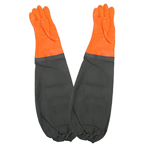 SEWACC 1Pair Fishing Gloves for Outdoor Use Portable Planting Gloves with Elastic Cuff for Gardening Cleaning and Fish Catching Lightweight