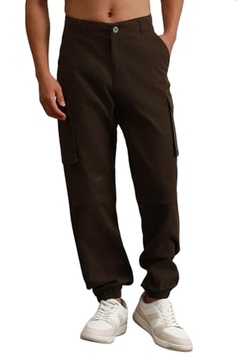 Pantalon mi-haut en coton décontracté pour les sorties et le bureau