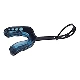 Perfeclan Sport Mundschutz Zahnschutz Lippenschutz mit Strap für Kampfsport, Boxen, MMA, Rugby, Football, Blau