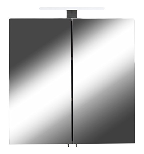 Preisvergleich Produktbild Homexperts Spiegelschrank, Holz, Weiß, 2 Türen