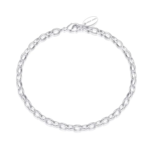Philip Jones Silver Plated Link Chain Bracelet