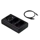 Caricabatterie di ricambio a doppio slot per batteria Fujifilm XT5/XT4/XH2S 8.4V
