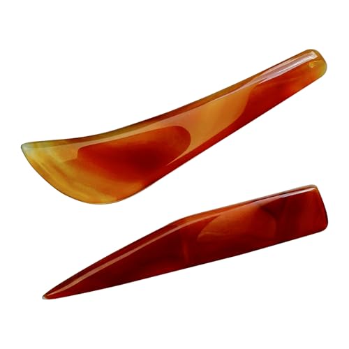 Natural Agate Knife Burnisher Jewelry Hand Polishing Tool Red 4.3 inch Gold and Silver Polishing Burnisher Tools Hand Jewelry