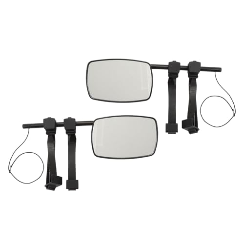 Universal Clip on Towing Mirrors Extensions for Towing, 360 Degree Adjustable Rotation Mirror Extenders for Cars Trucks Trailers RV, 2 Pack