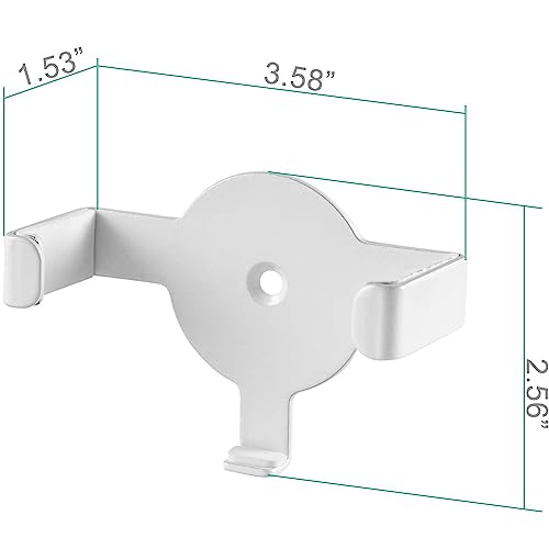 Image of Metal Wall Mount Echo Dot 2nd Generation Holder Bracket Case Stand for Smart Home Speaker Assistant (SWM-EH-02W), 2 Packs, White by WALI