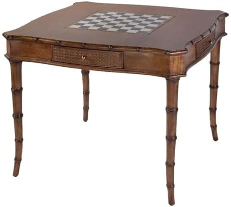 Butler Specialty Company Osman 36" W Square Wood Chess-Checker Table-Brown