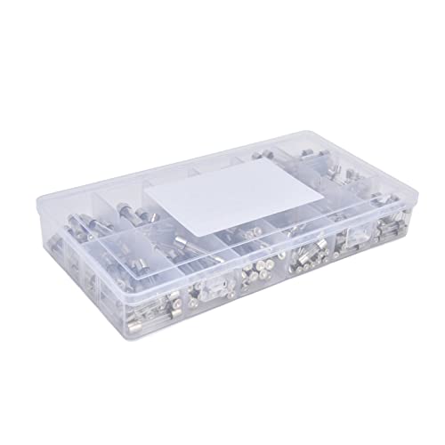 Kit de fusibles de vidrio, rápido para protección de circuitos de autos, 250 piezas de 1-20A 250V para mantenimiento automático miniatura 2