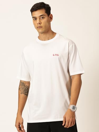 Image of Thomas Scott Men Oversized Fit Graphic Printed Tshirt