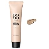 QinCiao Natural Look BB Cream For All Skin Types Daily Wear Oil Free Tinted Moisturizer Lightweight Hydrating Formula Provides Buildable Sheer Coverage Dark Nude One Size