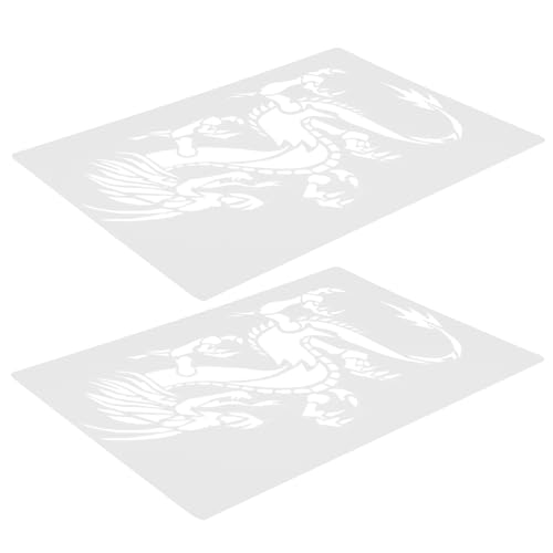 TOKIDNY PVC�f�ލė��p�\ �����̃X�e���V����DIY�N���t�g�ɍœK�Ȏg���₷�����F�f�U�C�� 2����@�ׂȃh���S���e���v���[�g�X�e���V��