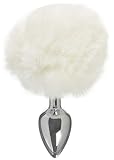 Tailz Spina Anale Bianca Birichino con Coda di Coniglio - 118 gr