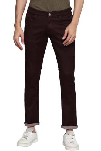 Image of Allen Cooper Skinny Low Rise Power Stretch Denim Chinos Type Jeans for Men