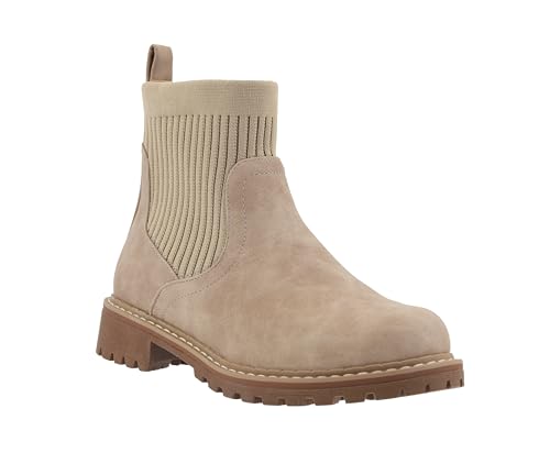 Corkys Footwear Womens Cabin Fever Bootie - Featuring a Sock Top Upper, A Lug Outsole with a 1-Inch Heel, Comfortable and Cushioned Insoles For All-Day Wear3