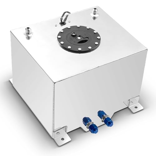 BDFHYK 8 Gallon Polished Aluminum Fuel Cell