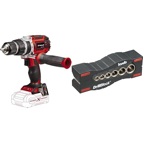 Einhell Profesional Taladro percutor con batería TP-CD 18/60 Li-i BL-Solo Power X-Change (18V, motor sin escobillas, 60 Nm, nº de impactos 32.000 rpm, sin batería + Guía de perforación