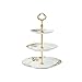 Stojak na babeczki Wielowarstwowy stojak na ciasto z uchwytem Europejski ceramiczny stół deserowy popołudniowa herbata babeczka stojak ciasto taca do serwowania ciasta przyjęcia weselne taca do serwowania ciasta (rozmiar: trzy warstwy)