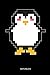 Produktbild Notizbuch: 8- Bit Retro Pixel Pinguin - Lustiges Pinguin Notizbuch. Pinguin Zubehör & Pinguine Geschenk Idee für Gamer und Kinder.