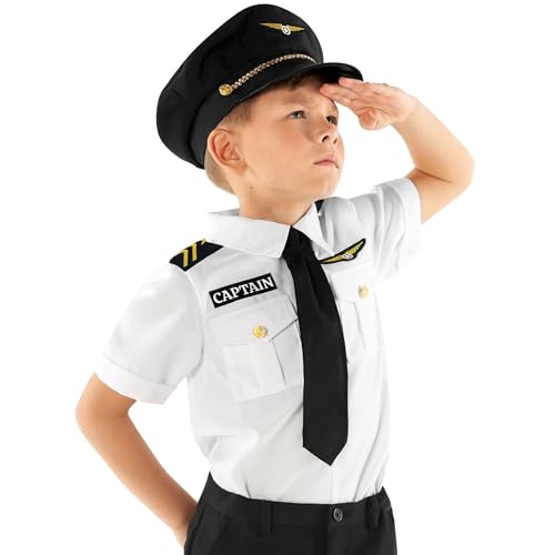 Morph Pilot Costume For Kids Airplane Costume For Kids Pilot Costume For Boys Pilot Uniform Pilot Halloween Costumes For Kids