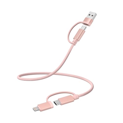 Image of Basesailor 4 in 1 USB C to USB C Cable 1ft,60W Fast Charging Multi Charger Cord with USBA Converter /iOS /Type C for Kindle Fire Max 11 11th 2023,Paperwhite 12th 2024,Samsung Tab S10,iPhone 17 16 15 Max