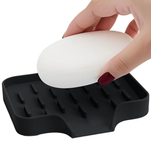 Ycezw Bask-Draft - Esponja de ducha de silicona, para baño, ducha y cocina