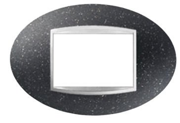 Gewiss GW16303RL Chorus Art Placca, 3 Posti, Lava