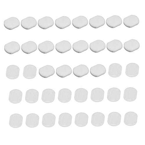 SHINEOFI 40 Piezas almohadillas traseras para pendientes respaldos de aretes de goma cómodo