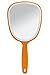 Produktbild Handspiegel mit ovaler Form Kosmetex Kosmetik-Spiegel, normal 1-fach, Orange