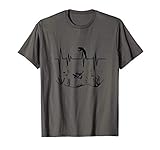 Magnet Fishing Treasure Hunter Detectorist Heartbeat T-Shirt