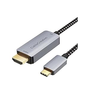 CableCreation USB C to HDMI Cable, TYPE C to HDMI Cable HDR 4K@60Hz, 2K@144Hz, USB Type C to HDMI Adapter Thunderbolt 3…