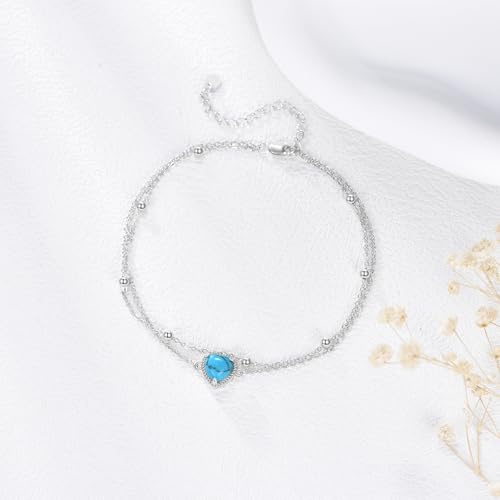Image of TIGER RIDER Dragonfly Anklet Sterling Silver Dragonfly Gifts Jewelry for Women with Crystal Birthday Anniversary