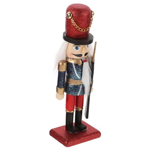 PRETYZOOM Adorno De Navidad Madera De Huélago Nutcracker De Decoración para Escritorio y Navideñas