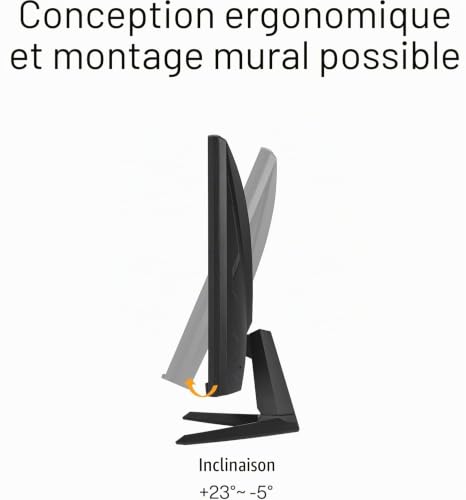 ASUS TUF Gaming VG279QE5A Moniteur de Jeu – 27", Full HD (1920 x 1080), overclocking à 146 Hz (au-Dessus de 144 Hz), IPS, synchronisation ELMB, MPRT 1 ms, Haut-Parleur stéréo, Overdrive Variable